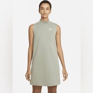 Nike Green Sleeveless Mock Neck Sheath Dress